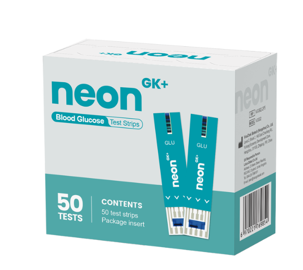 NEON GK+ Blood Glucose Test Strips (50 strips)