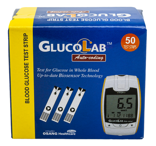 Glucolab Test Strips (50 Strips)