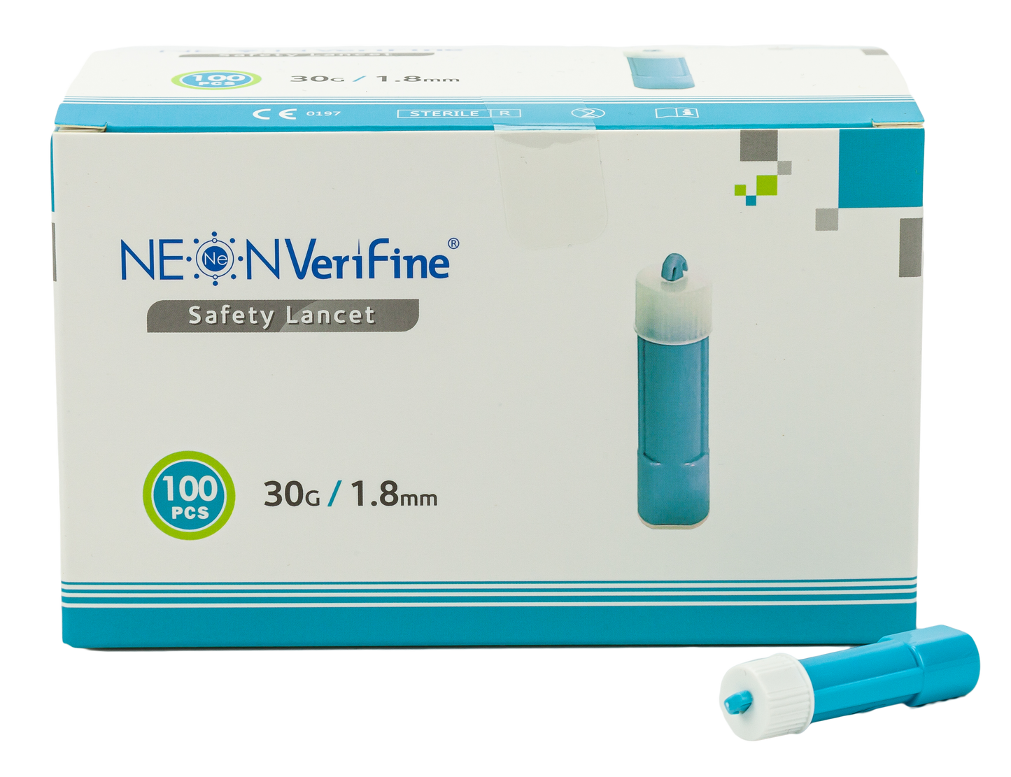 Neon VeriFine Safety Lancets
