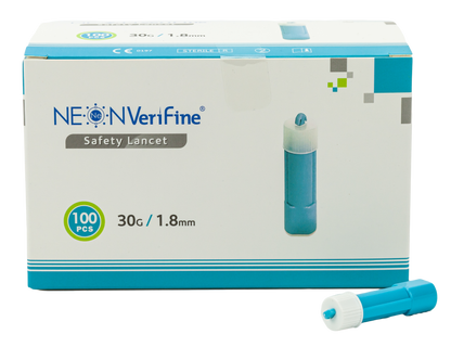 Neon VeriFine Safety Lancets