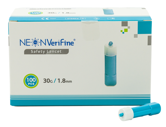 Neon VeriFine Safety Lancets