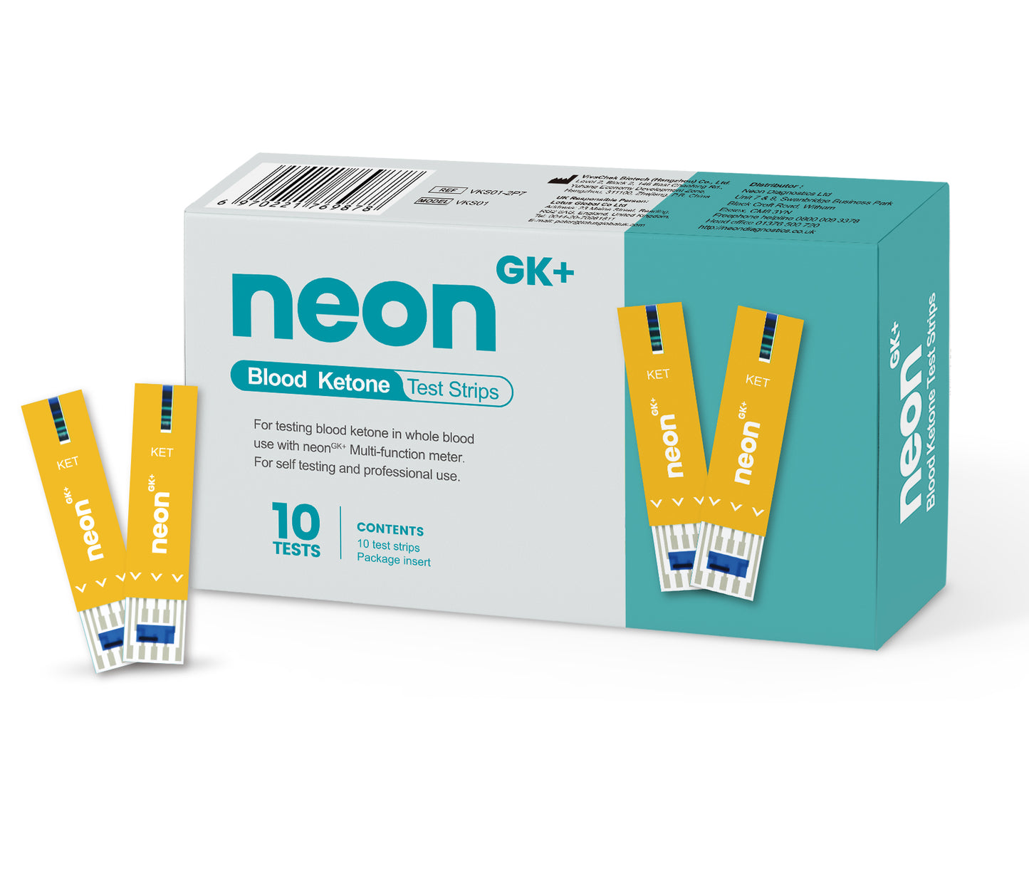NEON GK+ Ketone Test Strips (10 strips)
